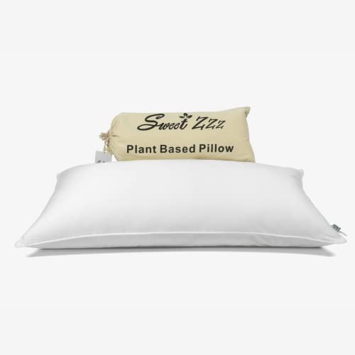 Sweet Zzz Planet Based Pillow with Natural Down Alternative Fill and Cotton Cover - Luxury Hotel Pillow for Side and Back Sleeping - Standard