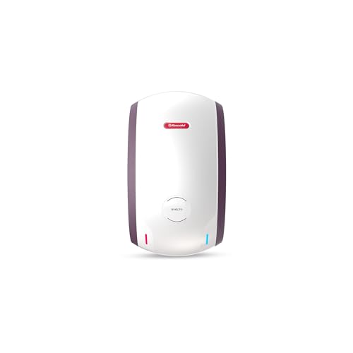 Racold Svelto 3L 3KW Vertical Instant Water Heater(Geyser) White | Free Electric Plug | Faster Heating |3 Levels of Safety |Italian Design| Convenient for Kitchen & Bathroom Applications
