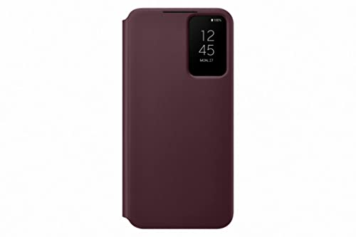 SAMSUNG Galaxy S22 Plus Smart Clear View Cover Burgandy - EF-ZS906CEEGWW