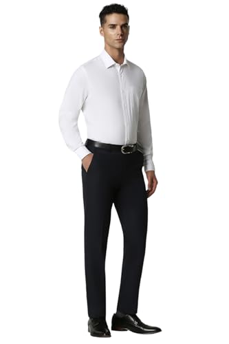 Image of Van Heusen Men Cotton Regular Fit Solid Full Sleeves Formal Shirt