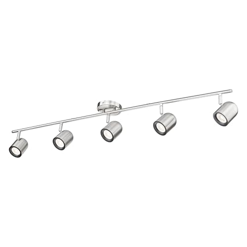 FEMILA 43' Track Light, Brushed Nickel LED Track Lighting Fixtures Ceiling, Rotatable LED Track...