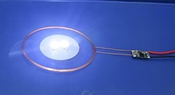 Miniatura 4 de Taidacent 2.756 in 5V entrada de larga distancia inalámbrica LED bobina inductiva escritorio sala de estar lámpara de cabecera inalámbrica LED