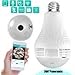 Lenyes Light Bulb Camera 960P Security Hidden with Night Visions Motion Detection HD 360 Panoramic Security System Camera,1.3MP(White)