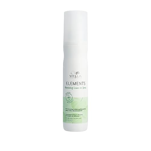 Wella Professionals Elements Renewing - Espray Renovador Sin Aclarado -Anti rotura y Anti Frizz - Pelo teñido seco, dañado-Aloe Vera -Vitamina E 150ml