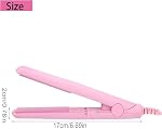 Mini Courgeur de cheveux Mini Redresseur de cheveux, Coiffage Fer chauffant Curler, Redressant de cheveux en fer plat pour les voyages Dortoir plat en fer ou à la maison (puce)