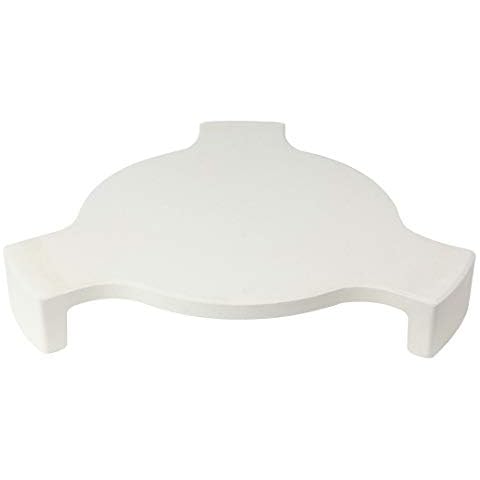 Ceramic Plates Deflector Big Green egg Accessories, Ceramic Pizza Stone Smoking Stone conveggtor Fit for Large Big Green Egg(L) Cover