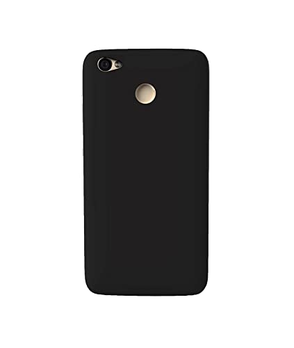 Image of Mobile Back Cover Case for Redmi Y1 (Silicone Case|CameraProtection|Black SC1510)