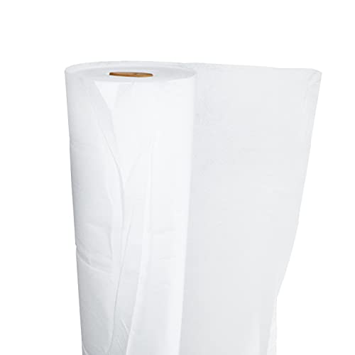 Greenerba© – 50m² tejido geotextil 105 g/m2 clase 3 – 1 x 50 m – Tela de Drenaje para Piscina, Terrasa/Jardín – Fieltro Filtrante Antimalas Herbe – Resistente a los rayos UV – Grava & Césped sintético