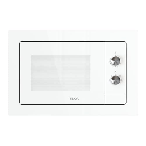 TEKA Microondas Integrable con Descongelación Automática, Capacidad 20 L, 5 Niveles de Potencia, 750 W, Cristal Blanco, Modelo NEO MB 6200 BI WH