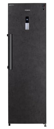 INFINITON Frigorifico Una Puerta CL-A185N, 375 Litros, 185 cm de Altura, No Frost, Fast Cooling, Iluminación LED, E, Negro