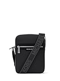 Michael Kors Malone Flight Bag, Silver-Tone Hardware/Black Nylon