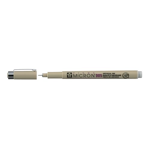 SAKURA Pigma Micron 005 Fineliner - Punta da 0,20 mm - Inchiostro d'archivio - Grigio freddo chiaro - Impermeabile e a prova di sanguinamento - Perfetto per illustrazioni, disegni e diario