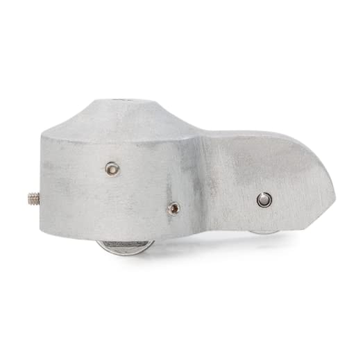 Flagpole Truck with Internal and External Pulleys - 2 1/2" Flag Pole Truck - Cast Aluminum with Metal Pulley Wheels - Flag Pole Kit for Internal Halyard - Made in The USA - Best Flag Pole Parts