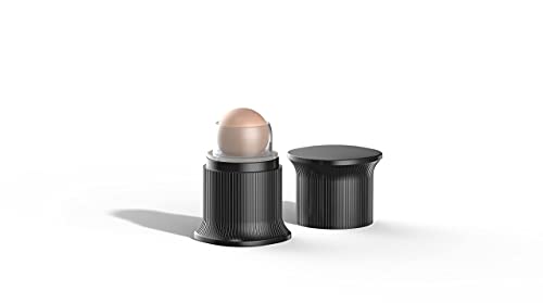 JH FoveamVall Oil-Absorbing Volcanic Face Roller (2 Volcanic Stone) , Made In Korea (Black)