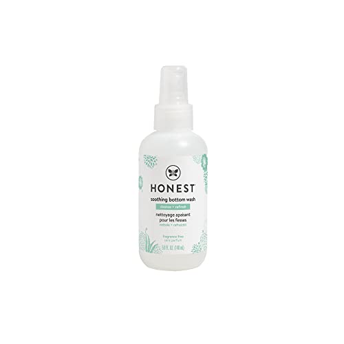 Image of The Honest Company Soothing Baby Bottom Wash | Gently Cleanses + Refreshes | Naturally Derived, Non-Irritating, Made with Aloe | 5 fl oz