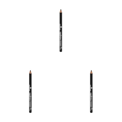ESSENCE Eyebrow Designer lápiz de cejas 01 Black (Paquete de 3)