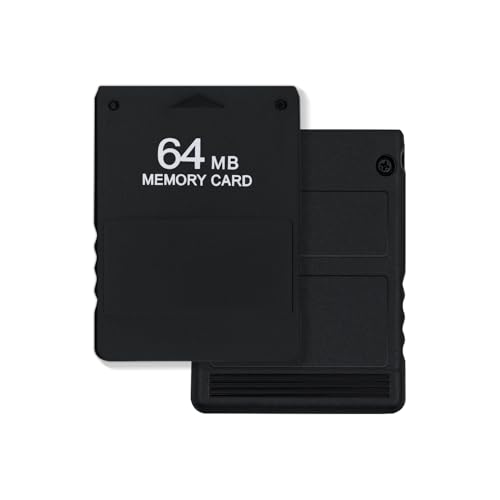 Mcbazel Carte mémoire de Jeu 64MB sur PS2 Accessoires de Sauvegarde Haute Vitesse Carte de Stockage Compatible avec Le Jeu PlayStation 2