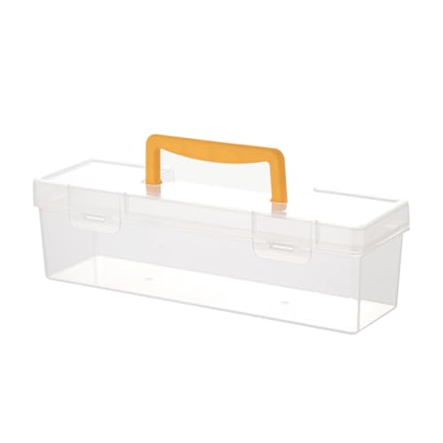 Caja organizadora de tornillos – Caja transparente dividida | Caja organizadora de herramientas para piezas de almacenamiento de garaje, contenedor multicompartimento para llaves inglesas, alicates