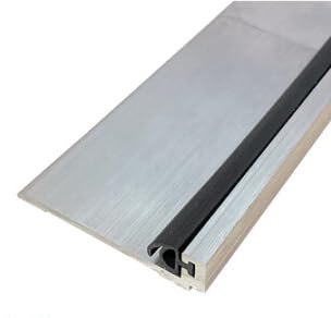 Fire Rated/Mill Aluminum Bumper Threshold with Silicone Solid Rubber Extrusion (3762MA), SMS #10 x 1-1/2'' Supplied, (2-3/4'' W x 1/2'' H) (72