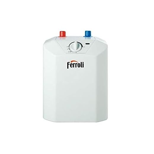 Ferroli - Calentador de agua eléctrico, 5 litros, bajolavabo