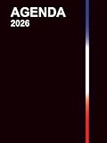  Agenda 2026: Semainier grand format A4 – Édition reliée premium avec couverture rigide finition brillante : organisation de lundi à dimanche, plages ... saints du jour et planning mensuel.
