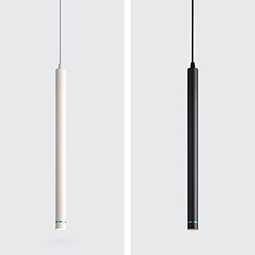 Lámpara colgante de flauta con pantalla de lente e iluminación LED moderna 6