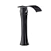 Fontana Matte Black Contemporary Commercial Deck Mount Sensor Faucet