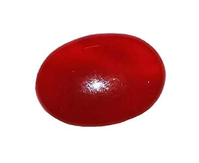 Red/Orange 2.25 Ratti 1.10 Carat Yamini Hakik (Akik) Evil Eye Stone Oval Shape Natural-image-15