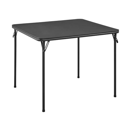 BOOSDEN Klapptisch, Multifunktionstisch, Klappbar Tisch als Campingtisch, Gartentisch, Balkontisch, Esstisch, Faltbarer Tisch, 80cm X 80cm X 70cm, Schwarz