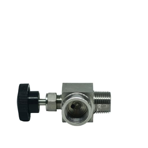 Válvula de aguja de 90 grados 1/4 NPT para regular flujo sin fugas 4