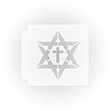 Star of David and Cross 783-E382 Stencil (13 inch)