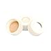 24-400 Cap, PP White.005 PTFE /.120 Silicone Liner, case/200
