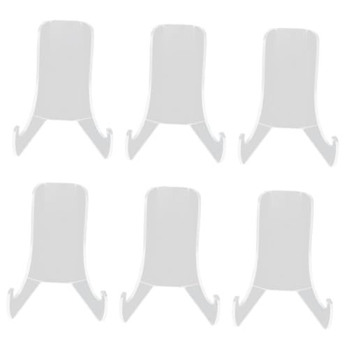 XLWLLNJ 6x Suportes de Pratos Acrílicos Cavalete Acrílico Suporte para Fotos Molduras Pratos Imagem