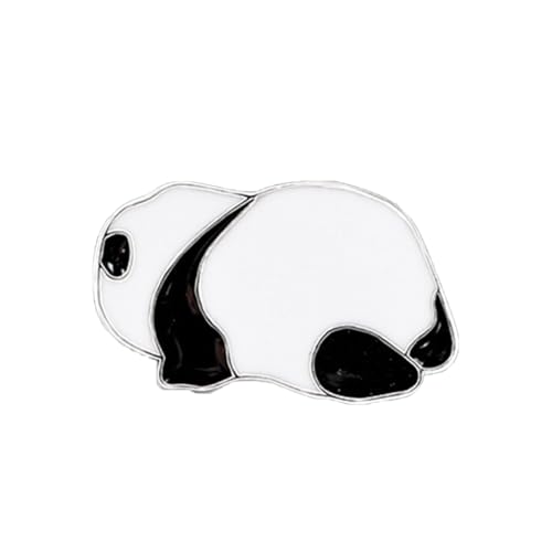 1 Piece Cute Panda Brooches for Bags & Clothes - Animal Alloy Pins, Cartoon Badges for Backpacks, Jackets, Hats