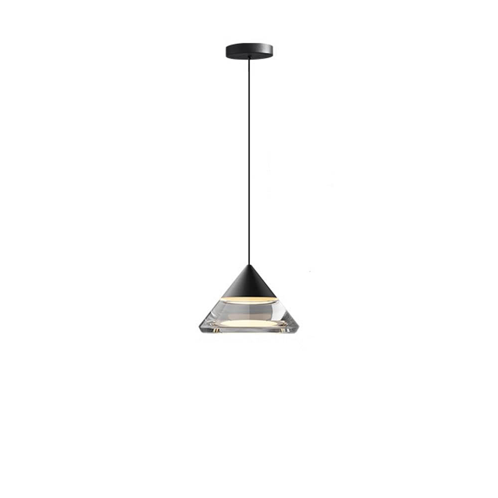 Lámpara colgante pequeña para mesita de noche con luz LED regulable ideal para pasillos
