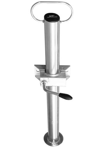 UNITRAILER Support Fixe avec Pince 150 kg, Tube 48 mm, Longueur 600 mm, Acier Electro galvanise, Hauteur Totale 660 mm, pour stationnement Chargement et...