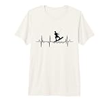 Cardiogramme du Wakeboarder Wakeboarding Heart Line T Shirt Haut de Gamme