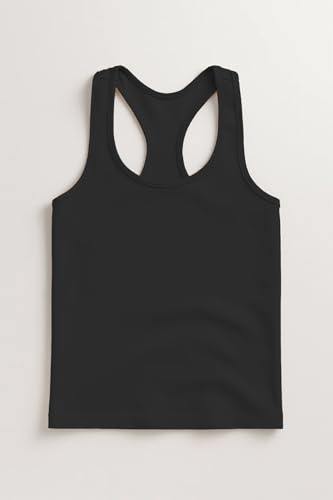 Image of Kurve Premium Girls Seamless Supersoft Wide Strap Comfortable Racerback Tank (Made with Love in The USA)