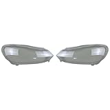 SOSHFFE Front Headlight Cover Transparent Lampshade Headlamp Shell Plexiglass Compatible for Volkswagen VW Golf 6 MK6 GTI 2010 2011 2012 2013 High(High GTI A Piar)