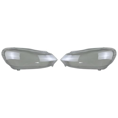 SOSHFFE Front Headlight Cover Transparent Lampshade Headlamp Shell Plexiglass Compatible for Volkswagen VW Golf 6 MK6 GTI 2010 2011 2012 2013 High(High GTI A Piar)