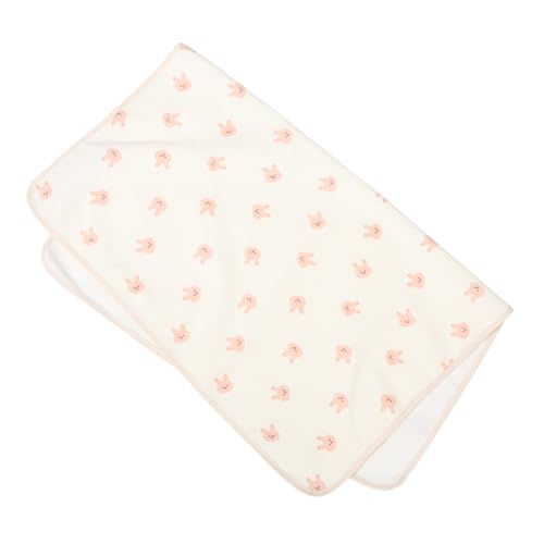 KOMBIUDA Crib Mattress Waterproof Breathable Bed for Cover for Boys and Girls Easy Wash Floral Bunny Pattern