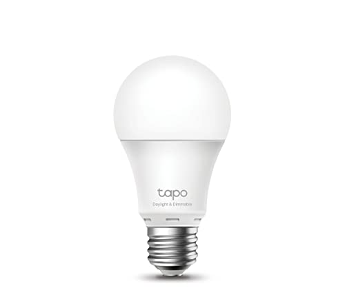 TP-Link TAPO L520E - Bombilla LED Inteligente, Bombilla WiFi sin necesidad de Hub, Blanco Neutro 4000K, Regulable,E27, 8.7W/ 806lm, Compatible Alexa, Echo y...