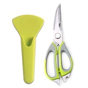 HK Shopping Kitchen Scissors Set with Stainless Steel Blades, Silicone Handles, Built-in Bottle Opener, and Vegetable Peeler – Your Ideal Multi-Purpose Scissors for Cutting Vegetables and More (B0D3YKH9ML) Amazon Price History, Amazon Price Tracker