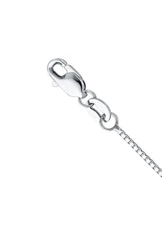 14K Solid Yellow/White Gold Box Chain 0.7-1.3mm Necklace with Lobster Claw Clasp, 16-24 inch2