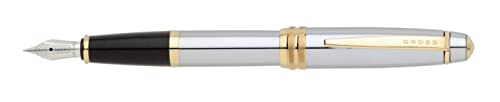 Image of Cross Bailey Medalist Refillable Fountain Pen - Medium Point, Black Ink, Presented in a Premium Gift Box