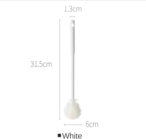 Image of Silicone Bottle Cleaning Brush, 360 Degree Rotational, Flexible Soft Bristle, Long Handle Cleaning Brush for Jar, Cup, Glass Mug Container and Kitchenware (29 x 5.5 x 1cm) (3)