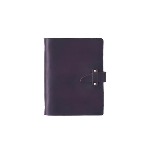 Agenda à spirales A7 violet en cuir idéal pour vos voyages et rendez-vous