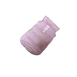 犬用ダウン風あったかコート 小型犬 中型犬 防寒ウェア ふわふわ軽量 中綿入り 散歩用リードホール付き（4色展開） (ピンク, L)