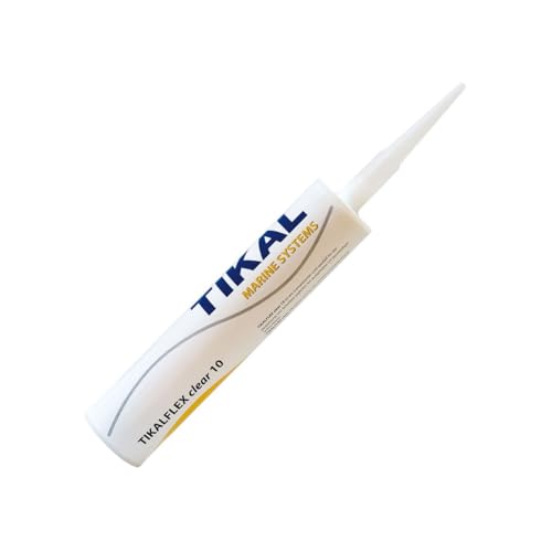 Tikalflex Clear 10 MS-Polymer Klebstoff und Dichtstoff | Transparent | 290ml | Haftet auf Polyester, Epoxid, Metall, Kunststoff, Beton, Stein