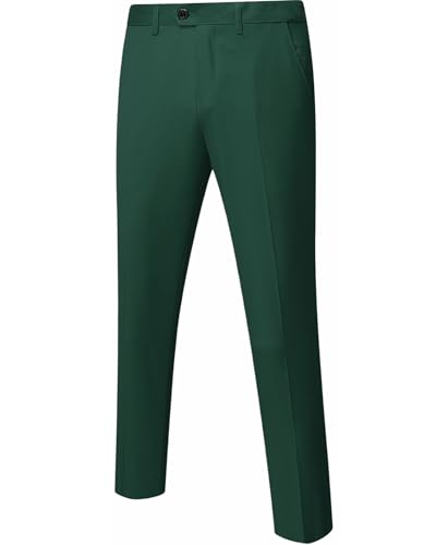 YND Men's Business Suit Pants Slim Fit Flex Flat Front Pant